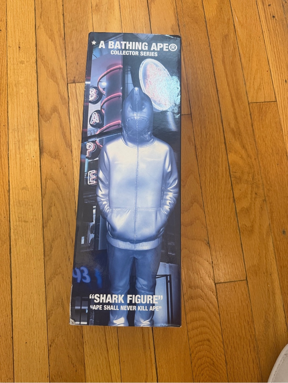 A Bathing Ape Shark Figure - Silver Collector Series